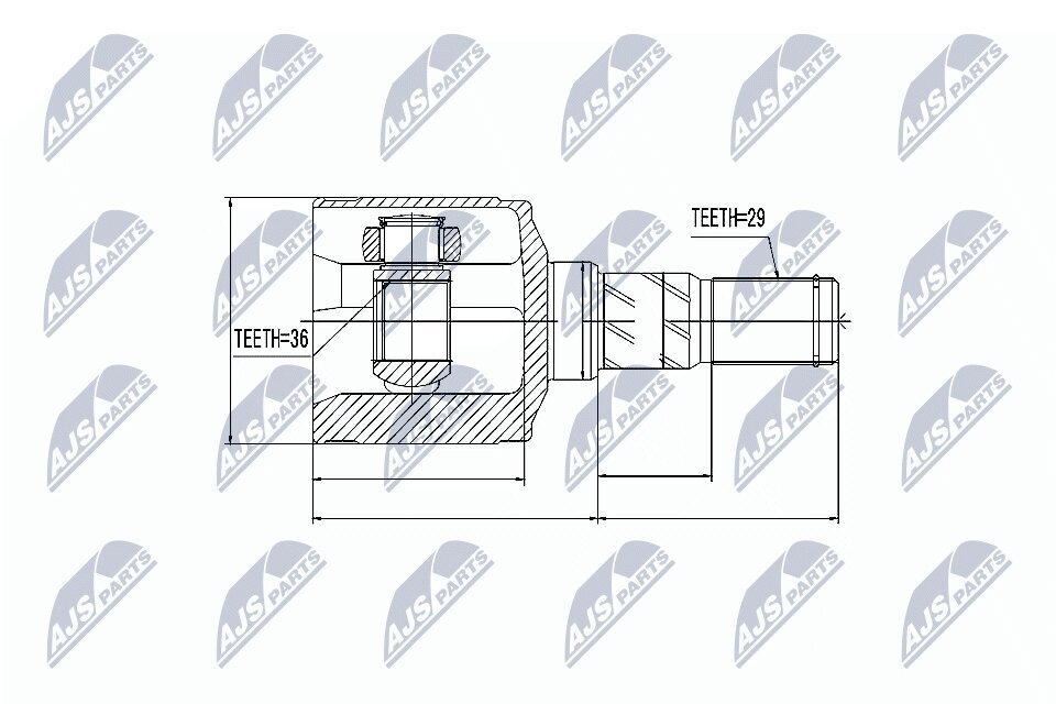 Gelenksatz, Antriebswelle NTY NPW-CH-025