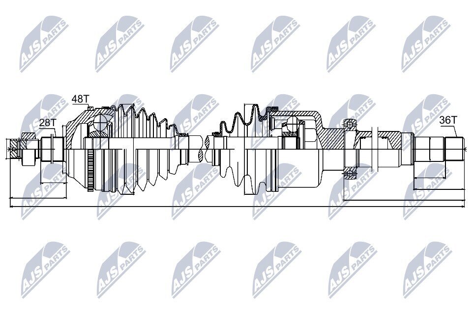 Antriebswelle NTY NPW-FR-041