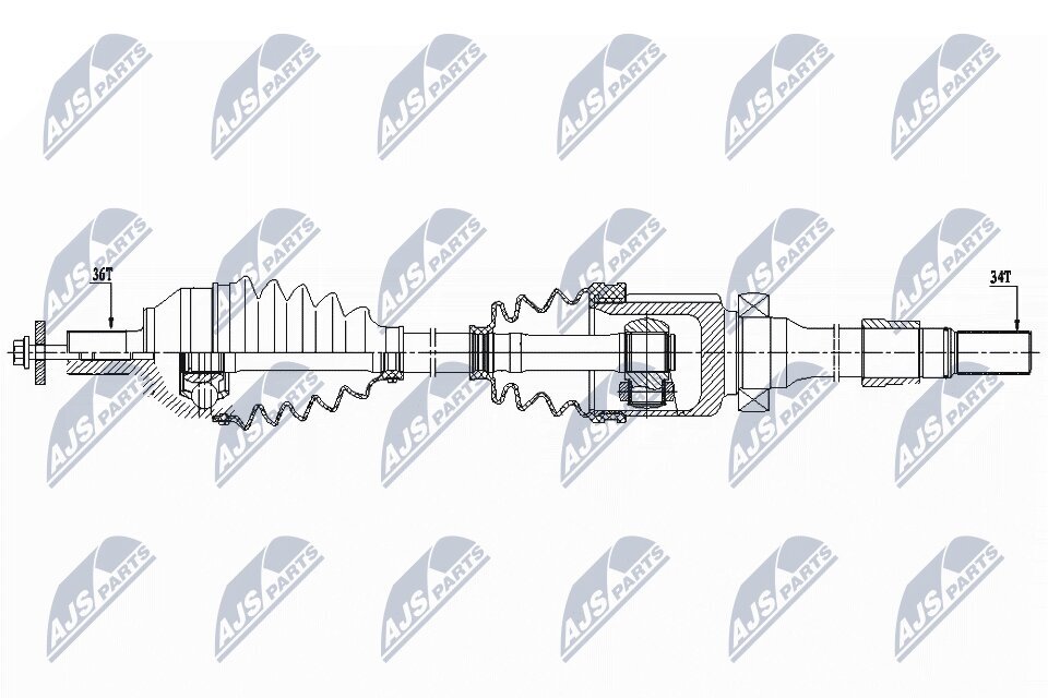 Antriebswelle NTY NPW-FR-098