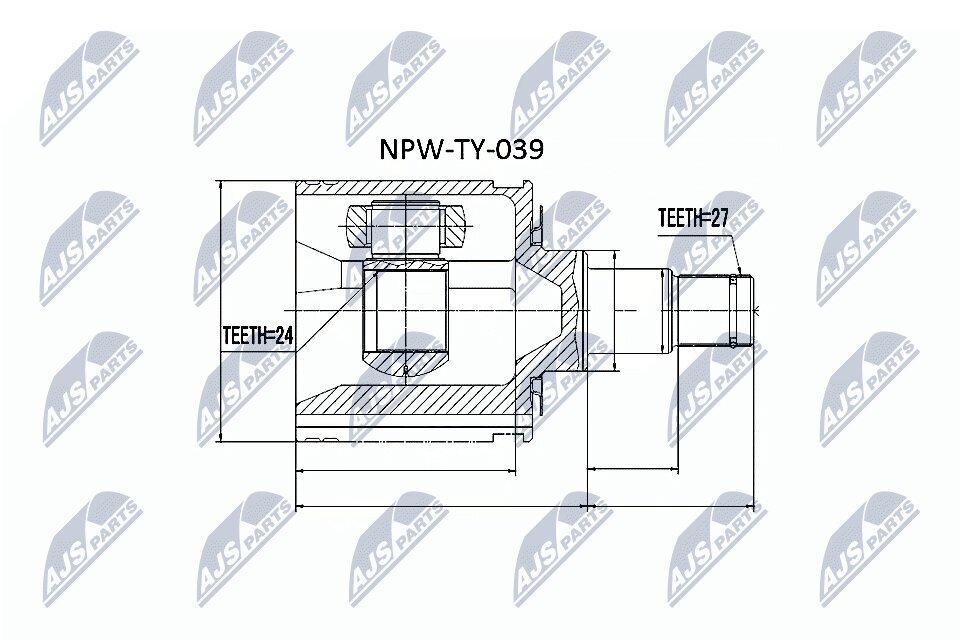 Gelenksatz, Antriebswelle NTY NPW-TY-039