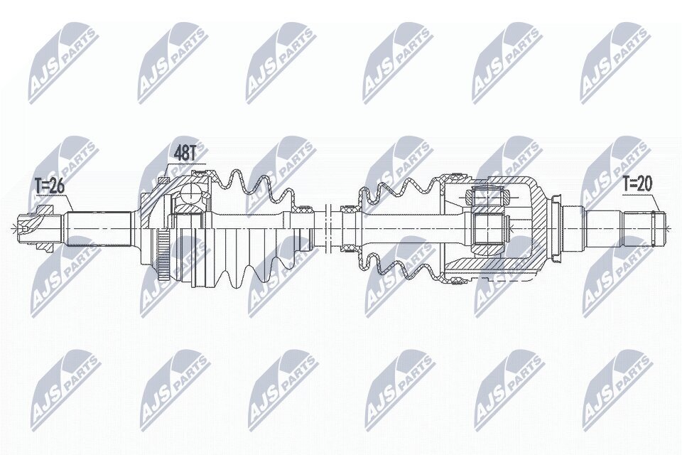 Antriebswelle NTY NPW-TY-100