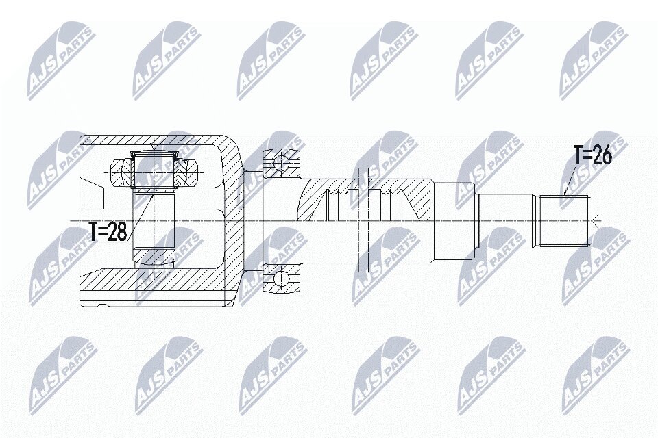 Gelenksatz, Antriebswelle NTY NPW-VV-108