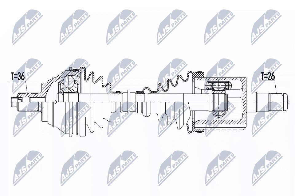 Antriebswelle NTY NPW-VW-133