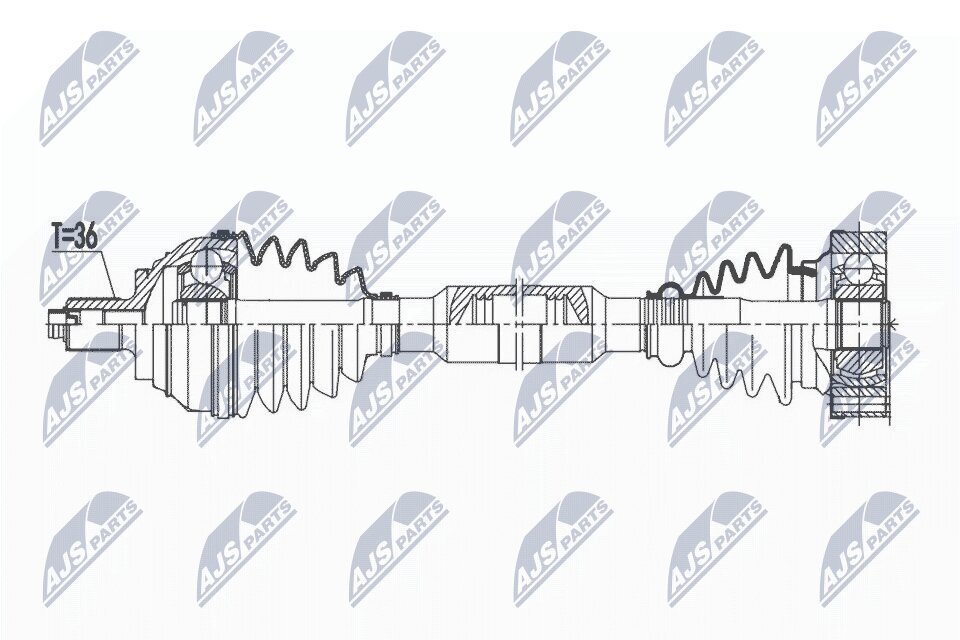 Antriebswelle NTY NPW-VW-173