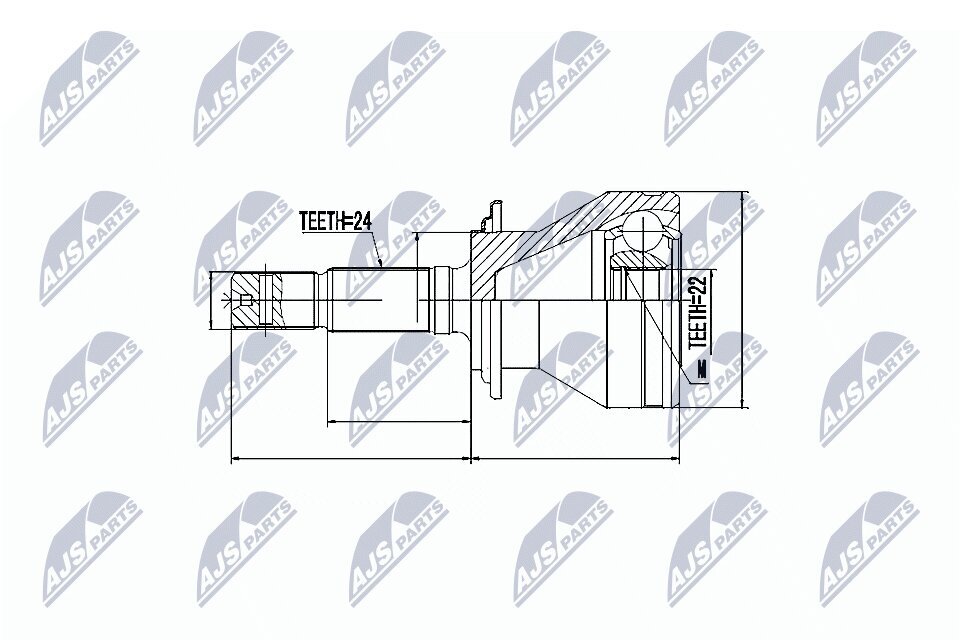 Gelenksatz, Antriebswelle NTY NPZ-DA-013 Bild Gelenksatz, Antriebswelle NTY NPZ-DA-013