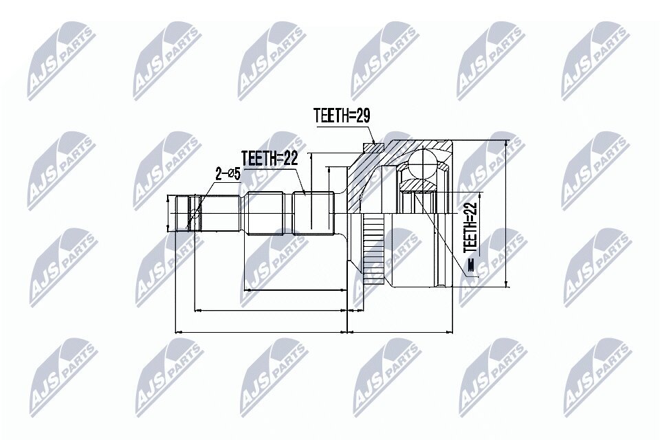 Gelenksatz, Antriebswelle NTY NPZ-PL-034