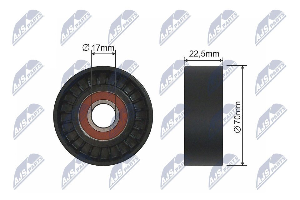 Spannrolle, Keilrippenriemen NTY RNK-ME-007A