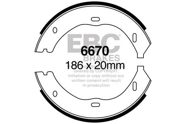 Bremsbackensatz EBC Brakes 6670