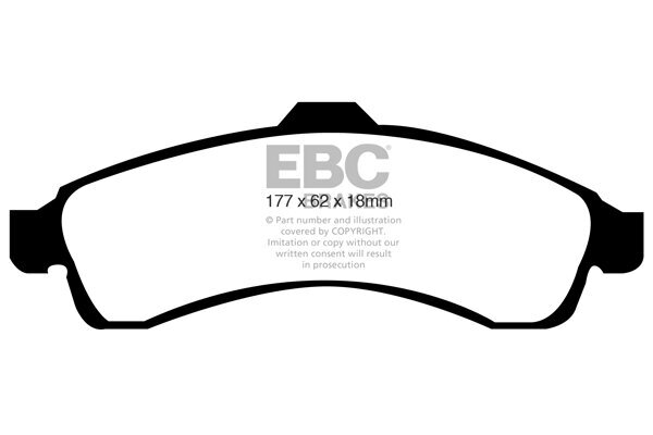 Bremsbelagsatz, Scheibenbremse EBC Brakes DP61618