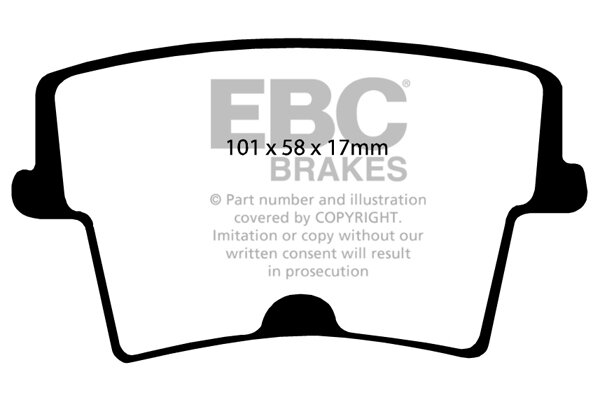 Bremsbelagsatz, Scheibenbremse EBC Brakes DP41722R