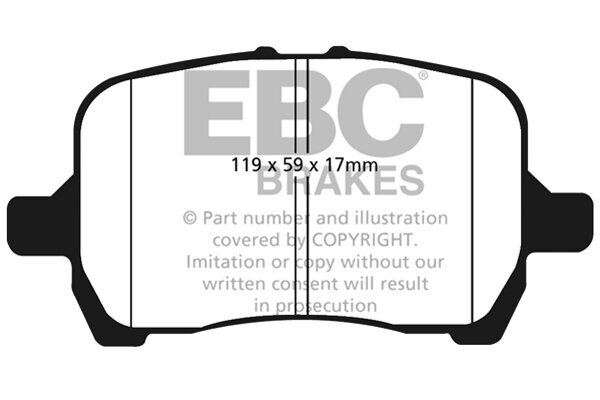 Bremsbelagsatz, Scheibenbremse EBC Brakes DP1763