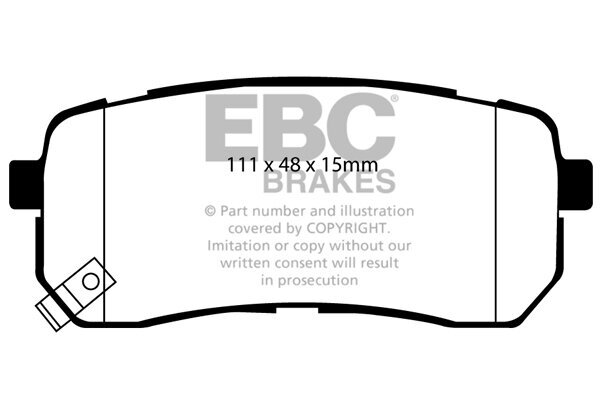 Bremsbelagsatz, Scheibenbremse EBC Brakes DP61814
