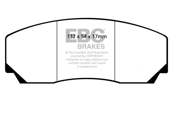 Hochleistungs-Bremsbelagsatz EBC Brakes DP8002RP1