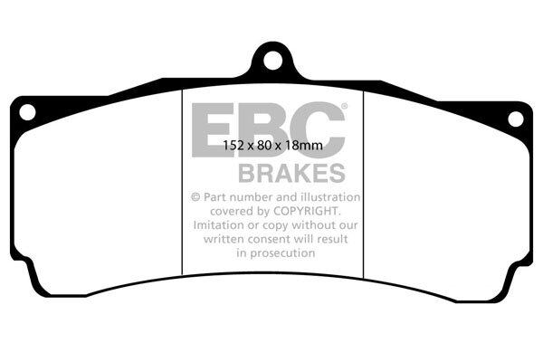 Hochleistungs-Bremsbelagsatz EBC Brakes DP8006RP1